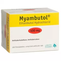 Этамбутол Миамбутол ФРАНЦИЯ Myambutol таб. 400мг №100 фото